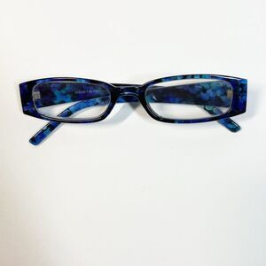 Reader Glasses 1.25 in Blue Watercolor Pattern No Brand
